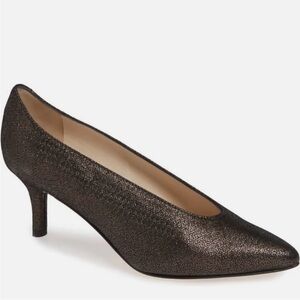 Amalfi by Rangoni | Prezioso Text Crack Bronze Italian Low Pump Size 8